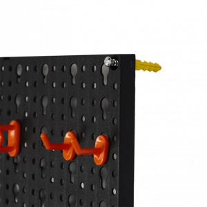 Organizator de perete, scule si unelte, 12 carlige, plastic, 48x30x1,7 cm