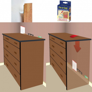 Protectie cadere obiecte in spatele mobilei .Banda flexibila pentru locurile inguste din spatele mobilei