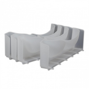 Set 2 suporturi organizare sutiene in sertare, plastic, 34x10,5x5 cm