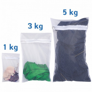 Set 3 buc sac pentru spalat rufe TRIO. Sac rufe masina de spalat