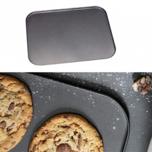 Tava de copt 34,5x26x0,5 cm, acoperire Goldflon, non stick-Chef Aid. Tava tip foaie pentru copt produse patiserie.