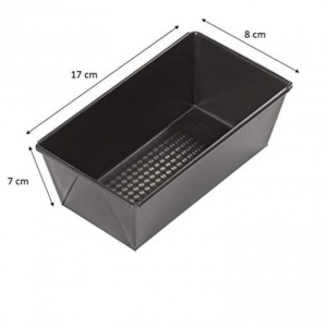 Tava, forma de copt chec si cozonac, 17x8x7 cm non stick, acoperire Goldflon-Chef Aid