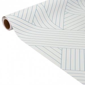 Autocolant decorativ perete, 250x45 cm, forme geometrice -Gri