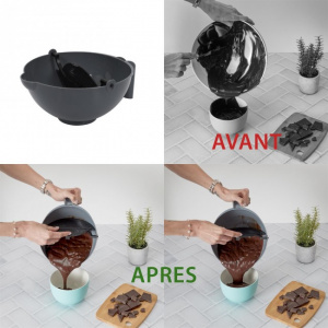 Bol multifunctional cu spatula tip racleta integrata