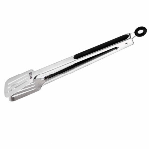 Cleste bucatarie, pentru servire, inox, 34,5 cm, Quttin. Cleste bucatarie inox, cleste servire cu capete nylon-26 cm, Ustensile bucatarie pentru servit,Cleste bucatarie, ustensila bucatarie, clesti gatit, accesorii culinare, clesti bucatarie inox, bucatar