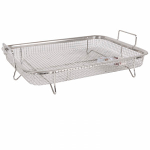 Tava perforata cuptor sau gratar-Algon. Tava cu gauri pentru carne, legume,.cartofi la cuptor sau gratar, tava perforata pentru cuptor, Cos tip gratar pentru copt, antiaderent, 30.5x22.5x7.5, Quttin,Cos pentru prajit sau gatit la cuptor Accesoriu gatit cu