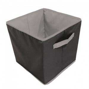 Cos textil, cub pentru depozitare-negru, Cosuri textile pentru organizare, Cutii de depozitare textile, Cosuri de depozitare pentru haine, Cosuri textile pliabile, Cosuri pentru organizare in casa, Cutii textile pentru depozitare, Cosuri pentru depozitare