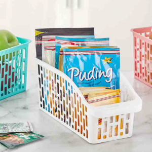 Cutie pentru depozitare si organizare in frigider, 12,2x28x12 cm, Eva, alb