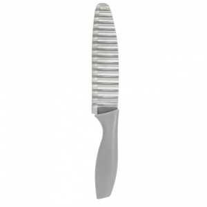 Cutit pentru felii ondulate, cartofi si legume, 28,5 cm, Quttin, cutit felii ondulate cartofi, branza si legume