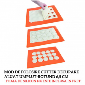 Cutter decupare aluat umplut-rotund 6,5 cm - Img 5