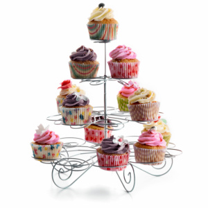 Kit patiserie pentru briose cu stand metalic