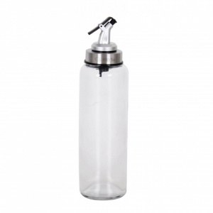 Oliviera sticla  cu picurator si dop, 500ml, 6x26cm, Happymax oliviera ulei si otet, set oliviera bucatarie, set oliviera, accesorii bucatarie tip produs oliviera, Oliviera cu 4 recipiente pentru condimente,sticla de ulei si otet