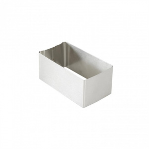 Set 3 forme de copt tip rama, dreptunghi, inox, 10x5.5, 15x8.5, 20x11 cm