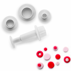 Set 3 forme-decupatoare pentru fondant,martipan-Cercuri-Ibili