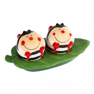 Set 3  suport si solnite, piatra dolomita, 14x7x7 cm, Gargarite, Happymax