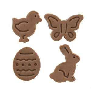 Set 4 decupatoare cu arc, pentru biscuiti, pui, ou, fluture, iepure, Orion, decupatoare aluat, cutter aluat, taietori aluat