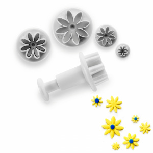 Set 4 forme-decupatoare pentru fondant,martipan-Margareta-Ibili, freze patiserie pentru patiserie, set decorare martipan, decupatoare fondant,