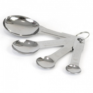 Set 4 lingurite de masurat ingrediente bucatarie, inox, 1,2,5,15 ml, linguri masurat bucatarie, linguri masurat bucatarie, linguri masurare, linguri pentru masurat, set linguri masurat,cupe de masurare,ustensile de masurat de bucatarie