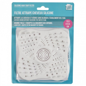 Sita scurgere chiuveta sau cada, plastic, 13,5x13,5 cm, alb