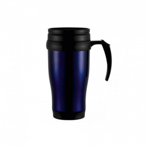 Cana de calatorie, termoizolanta, inox, 400 ml, Thermosport, albastru,  cana termos pentru cafea sau ceai, 