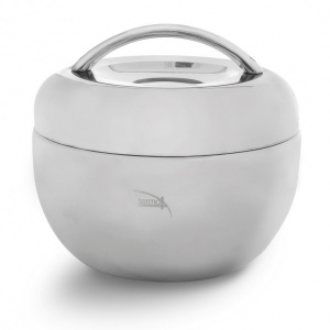 Caserola termoizolanta 0,8 l-Mar,  happymax.ro Vas termic Apple, Orion, Inox, 2 compartimente, 0.8 L, Argintiu,  vas termoizolant pentru mancare, caserola inox cu capac, caserole termice mancare, caserola termos pentru mancare, cutie alimentara inox, term
