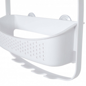 Cos suspendat baie, material plastic, alb