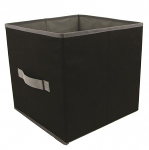 Cos textil, cub pentru depozitare-negru, Cosuri textile pentru organizare, Cutii de depozitare textile, Cosuri de depozitare pentru haine, Cosuri textile pliabile, Cosuri pentru organizare in casa, Cutii textile pentru depozitare, Cosuri pentru depozitare