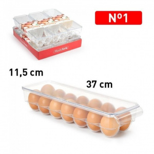 Cutie depozitare oua, transparenta-System, cutie oua, cutie oua frigider, cutie oua plastic, cutie depozitare oua, cutie pentru oua, cutie transport oua, cutie depozitare oua frigider, Caserola depozitare oua, dimensiuni 37 x 11,5 cm, System