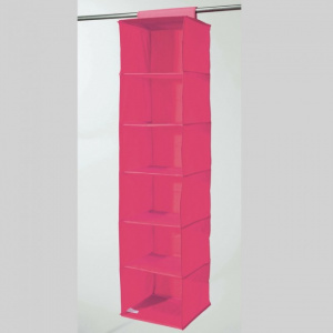 Etajera de agatat in sifonier cu 6 compartimente-rose