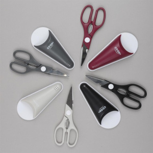 Foarfeca multifunctionala cu suport magnetic, rosu