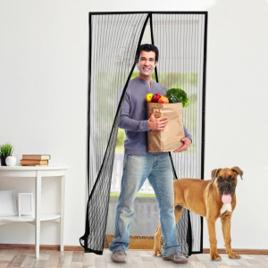 Perdea magnetica anti insecte-Negru