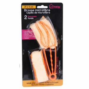 Perie cu lavete microfibra pentru jaluzele orizontale, calorifere