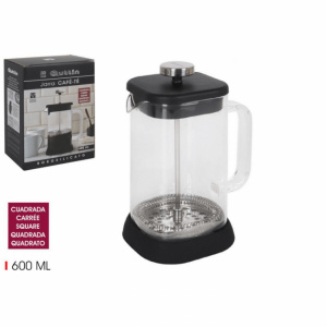 Presa franceza pentru cafea, sticla borosilicata 600 ml-Quttin, presa franceza, presa franceza cafea, infuzor cafea, infuzor ceai,Presa franceza cafea Cafetiera presa franceza Pregatire cafea presa franceza Metoda presa franceza Ustensila cafea presa fran