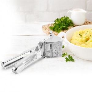 Presa pentru cartofi fierti – inox, HAPPYMAX.RO Presa cartofi, Orion, Inox, Argintiu, presa cartofi piure, presa de zdrobit cartofi, presa pentru cartofi piure, aparat piure cartofi, zdrobitor piure, presa cartofi fierti cu pasare