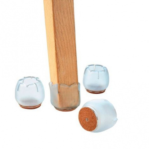 Protectii picioare scaun-, protectie picioare scaun, protectie picior scaun, Set 4 bucati protectii pentru picioare scaun, diametru 2,8 cm, inaltime 3 cm