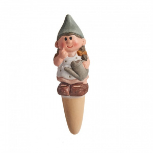 Recipient irigator pentru ghivece, ceramica, Helda cu stropitoare, 4x4x15 cm