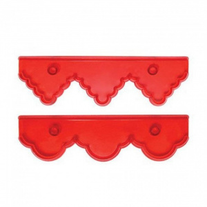 Set 2 forme-cutter margine modelare tort, decupator pentru volanase tort-JEM