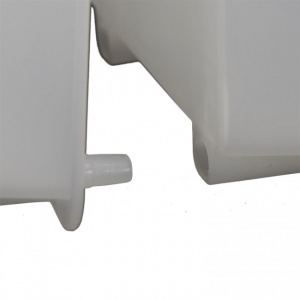 Set 2 suporturi organizare sutiene in sertare, plastic, 34x10,5x5 cm