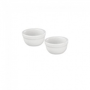 Set 2 vase ramekin portelan