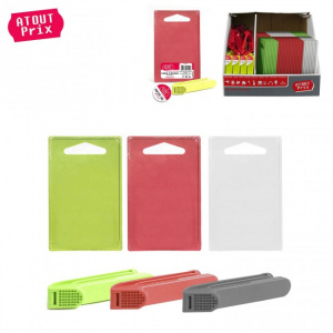 Set plansa de tocat si presa usturoi-alb,  zdrobitor usturoi de inox, presa usturoi inox. presa manuala usturoi, Plansa de tocat, Presa usturoi, Plansa de tocat si presa usturoi, Presa usturoi profesionala, Set ustensile preparat usturoi, Plansa si presa 