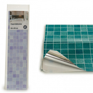 Autocolant aluminiu protectie perete bucatarie 60x90 cm-lila