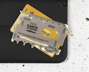 Card instrument metalic multifunctional