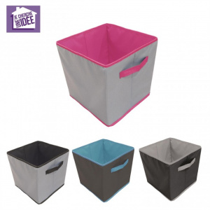 Cos textil, cub pentru depozitare-negru, Cosuri textile pentru organizare, Cutii de depozitare textile, Cosuri de depozitare pentru haine, Cosuri textile pliabile, Cosuri pentru organizare in casa, Cutii textile pentru depozitare, Cosuri pentru depozitare