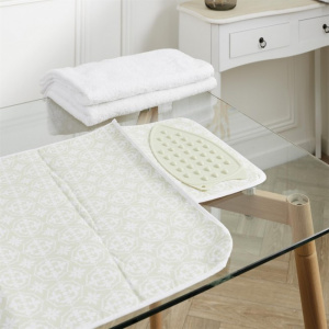 Covoras de calcat rufe cu suport pentru fier de calcat, 85x48 cm, Happymax