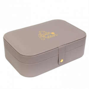 Cutie de bijuterii, rectangulara, crem