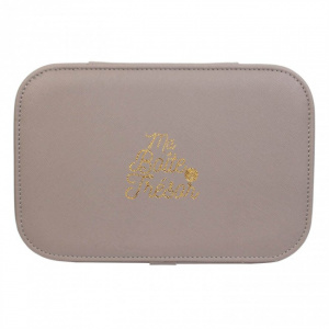 Cutie de bijuterii, rectangulara, crem