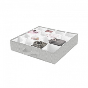 Cutie organizare sertare. Organizator compartimentat sertare 40x40x9-Happymax, cutie textila organizare sertare articole imbracaminte, organizatoare pentru sertare. Separator pentru sertare 