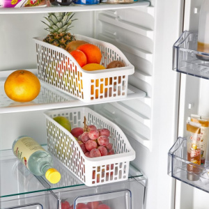 Cutie pentru depozitare si organizare in frigider, 14,4x33x12 cm, , Eva, alb