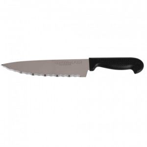 Cutit cu lama zimtata 18 cm-Laser,Quttin,Quttin,Cutit cu lama zimtata, Cutit cu dantelura pe lama, Cutit cu textura zimtata, Cutit pentru taiere cu lama dentata, Cutit cu lama aspra, Cutit cu dantelura pe margine, Cutit pentru taiere cu suprafata zimtata,