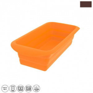 Forma de silicon pentru paine sau pentru friptura, happymax.ro Forma copt prajituri, Orion, Silicon, 29x12x6.5 cm, Portocaliu, forma silicon paine, forma cozonac, prajituri, paine din silicon